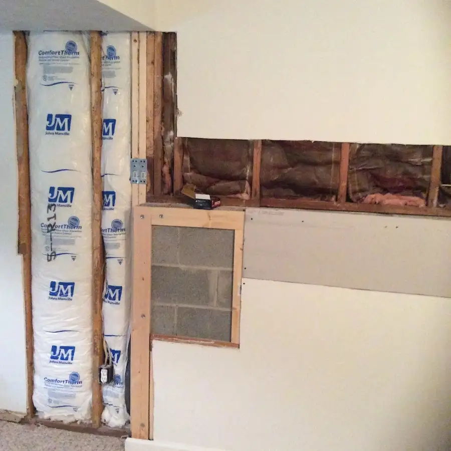 Wall insulation replacement during Odor Removal & Deodorization in Little Elm